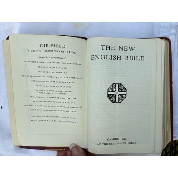 The New English Bible Cambridge 1978 Vintage Inscribed - Picture 7 of 7